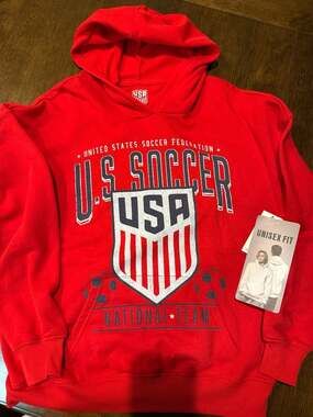 US Soccer Federation United States Soccer National Team Red Pullover Hoodie XS